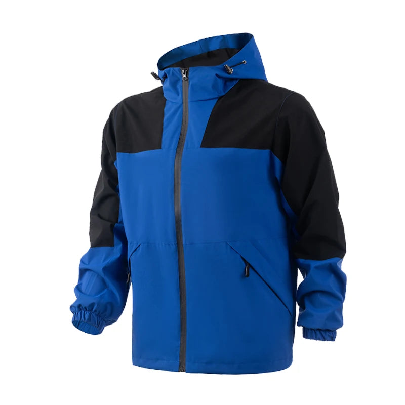 New Men's Waterproof Hiking Jacket Large Size Windproof Windbreaker Camping Hunting Running Trekking Fishing Coat Men Outdoor