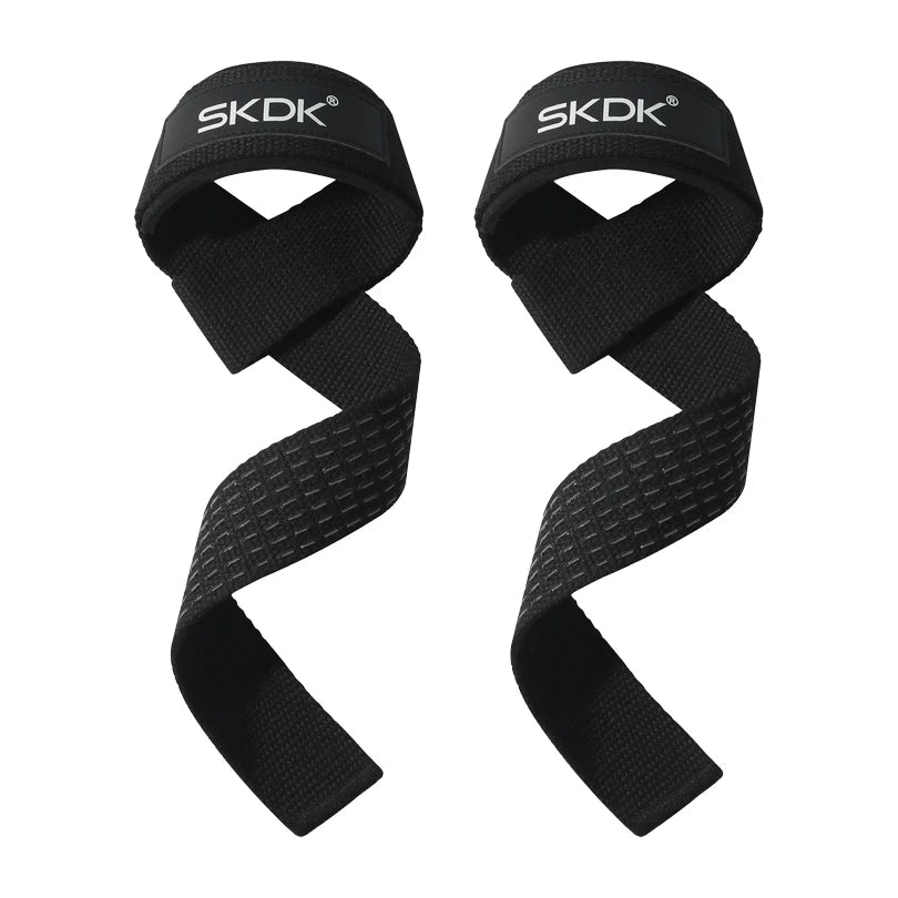 Weightlifting Straps Dropshipping 1 Pair Lifting Wrist Anti-Slip Silicone Strength Training Strap Hand Grips Wrist Support