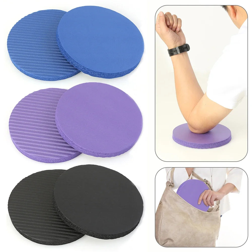 2Pcs 170x15MM Yoga Knee And Elbow Pads Circular Kneeling Mat Yoga Push Up Mats Home Fitness Sports Protection Anti Slip Mat Disc
