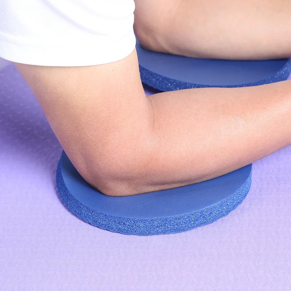 2Pcs 170x15MM Yoga Knee And Elbow Pads Circular Kneeling Mat Yoga Push Up Mats Home Fitness Sports Protection Anti Slip Mat Disc