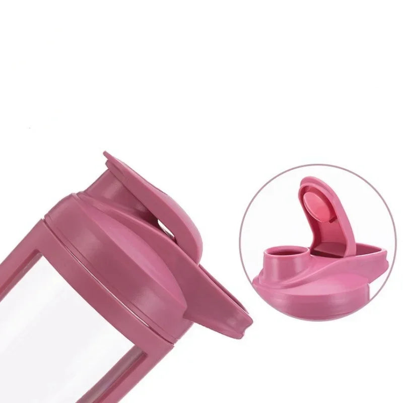 550ML Shaker Cup Sports Water Bottle Portable Coffee Milk Mixing Cup Protein Powder Shake mixing cup Sealed Leak-proof Bottle