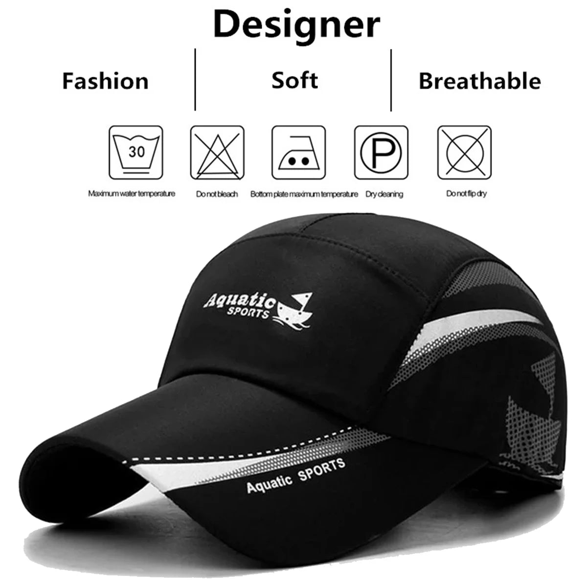 Unisex Aquatic Sport Boat Print Baseball Caps Spring and Summer Outdoor Adjustable Casual Hats Sunscreen Hat