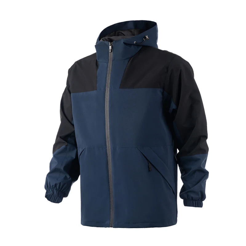 New Men's Waterproof Hiking Jacket Large Size Windproof Windbreaker Camping Hunting Running Trekking Fishing Coat Men Outdoor